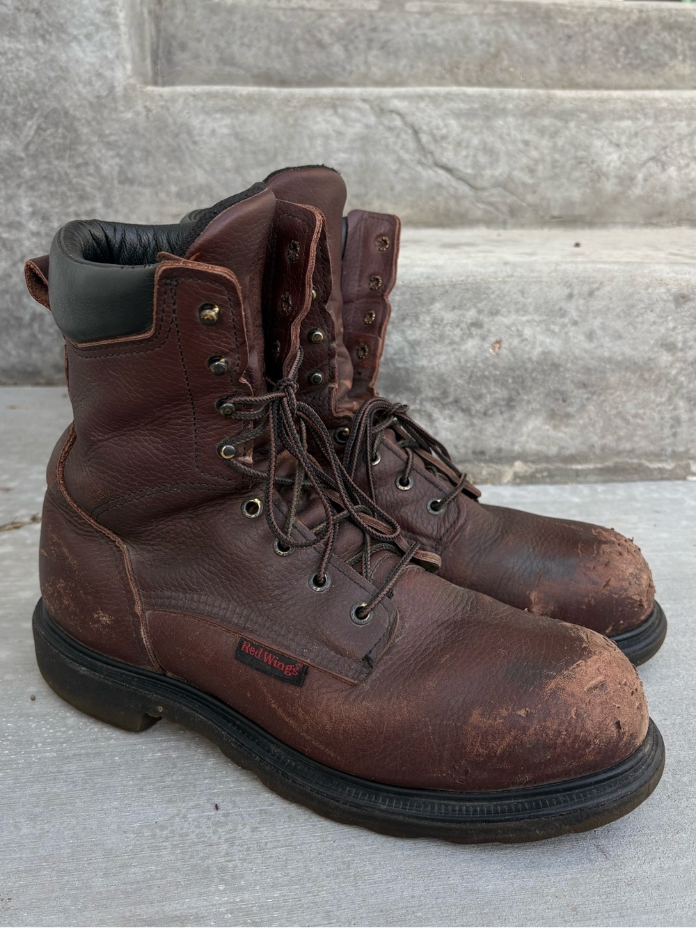 Red Wing 2408 Men’s Steel Toe EH Leather Work Boots Made USA Size 10.5D
